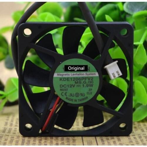 Original new 100% working ForSunon KDE1206PFV2 6010 6cm 12V 1.0W slim 60*60*10mm magnetic bearing cooling fan