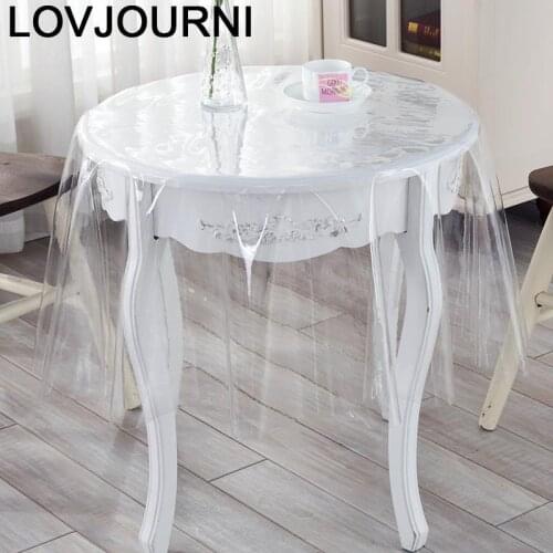 El Hogar Transparent Waterproof Household Item Mantel Dining Round Redonda Nappe PVC Cover Toalha De Mesa Tablecloth Table Cloth