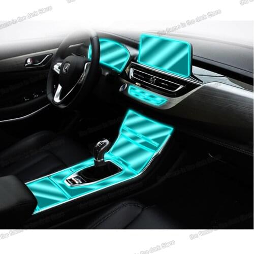 Lsrtw2017 transparent car interior dashboard lcd screen gear panel film for Changan Cs75 2018 2019 2020 2021 sticker protective