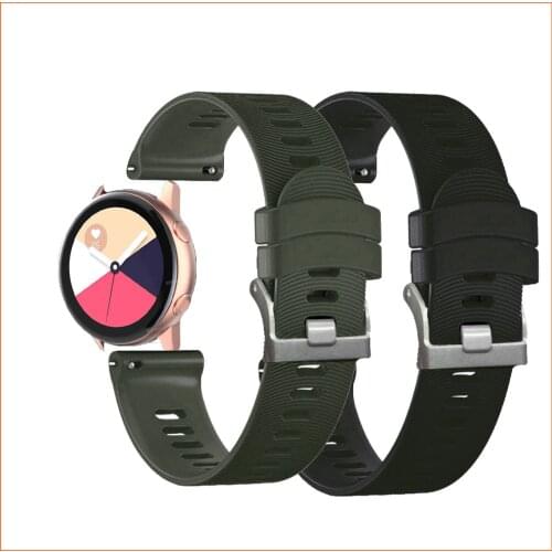 20mm Watch Strap For Samsung Galaxy Watch Active 2 40mm 44mm Band Gear sport wrist bracelet watchband samsung galaxy watch 42mm