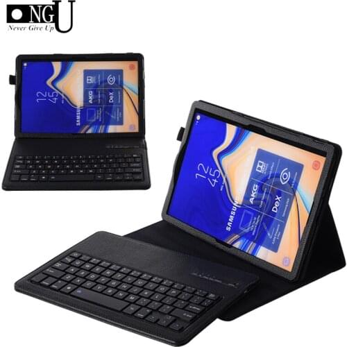 Luxury Case For Samsung Galaxy Tab S4 10.5 SM-T830 T835 Bluetooth keyboard Protective Cover PU Leather Tab S4 10.5" Tablet Case