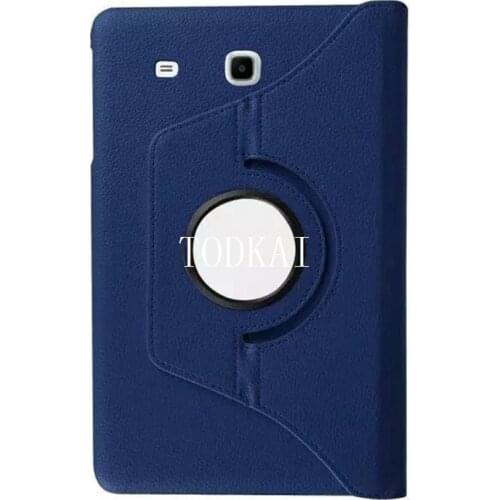 Luxury 360 Degree Rotating Lichee PU leather Flip Stand Case for Samsung Galaxy Tab E 9.6 SM-T560 T565 T567V Coque Funda Cover