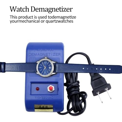 AU / EU Plug Type Electrical Perfect Watch Repair Screwdriver Tweezers Demagnetise Demagnetizer Tools Compass Watch Repair Tool