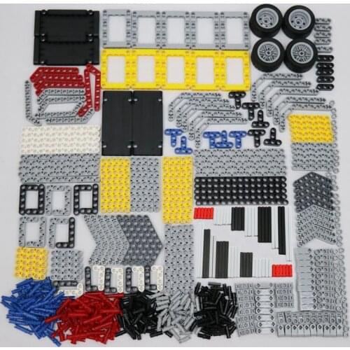 582PCS MOC Building Technical Parts Liftarm Beam Axle Connector Pin Panel Educational Toy Compatible Bulk DIY Kits Moto Parts