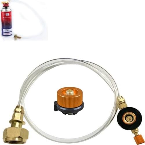 Outdoor Gas Stove Camping Stove Propane Refill Adapter Burner LPG Flat Cylinder tank Coupler Bottle Adapter Gas Charging Parts