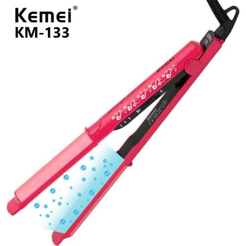 Straightening Irons Fast Warm-up Thermal Performance Professional Tourmaline Ceramic Heating Plate Hair Straightener KM-133