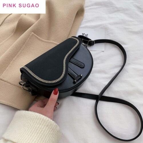 Pink Sugao women purse fashion saddle bag crossbody bag for women luxury handbags women bags designer purses and handbags new