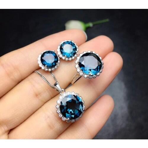 QTT Luxury Elegant Roman Jewelry Sets For Women Fashion Earrings Ring Necklace 925 Sterling Silver 2021 Trend Wedding Bridal Set