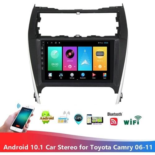 1024x600 2G+32G Android 10.1 Car Radio Multimedia Navigation GPS for Toyota Camry 2006-2011 Camera DVR SWC OBD USB WIFI BT