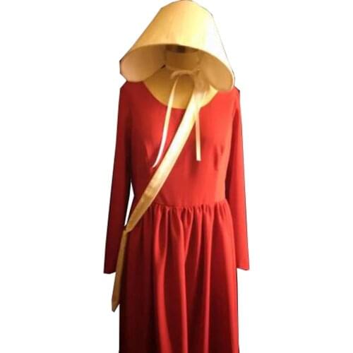 2018 The Handmaid Tale Cosplay Costume Elisabeth Moss June Osborne Offred Trench