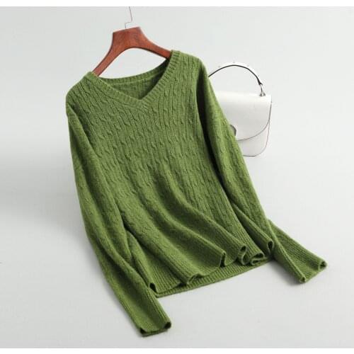 2021 Autumn Women Vintage V-Neck Knitted Pullovers Solid Color Tops Long Sleeve Women Cardigans Fashion Casual Sweater