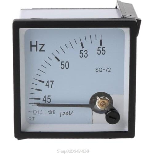 1pc AC 100V 220V 380V Analog Panel Frequency Meter Tester Gauge Hertz Indicator N13 20 Dropship