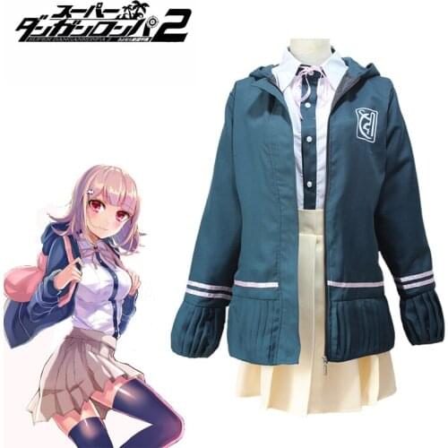 Anime SuperDanganRonpa2 Nanami ChiaKi cosplay Halloween Uniforms Jacket Shirt Tie Skirt For Women Japanese Anime Cosplay Costume