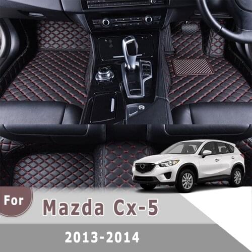 RHD Carpets For Mazda Cx-5 CX5 2013 2014 Car Floor Mats Auto Interior Accessories Parts Artificial Leather Protective