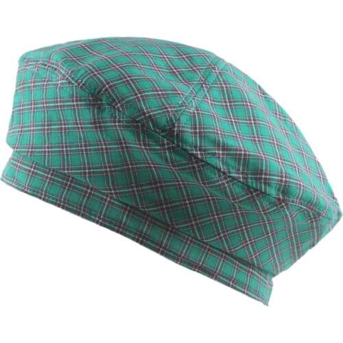 2021 New Beret Hats for Women Beret Plaid Green Red Mushroom Winter Hat Casual Fashion Caps Berets Sombreros De Mujer Flat Cap