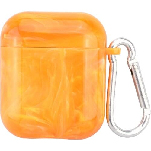 Wholesale colorful 10pcs/lot PC Case for Airpods 1 2 for Airpods pro Cover Storage Carrying Case with Keychain