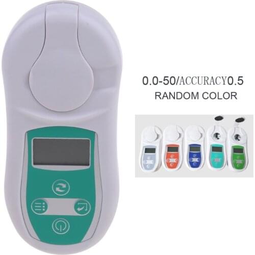 Digital Brix Refractometer Sugar Testing Meter 0-53% Temperature Compensation Sugar Juice Brix Concentration Detector