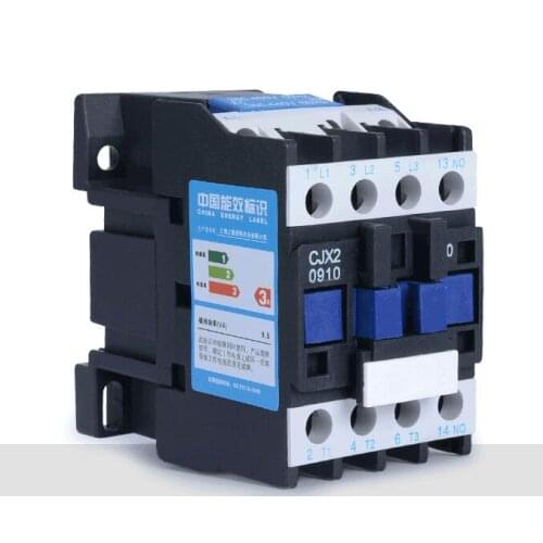 LC1D AC Contactor CJX2-0910 9A NO 3-Phase DIN Rail Mount Electric Power Contactor 24V 36V 110V 220V 380V
