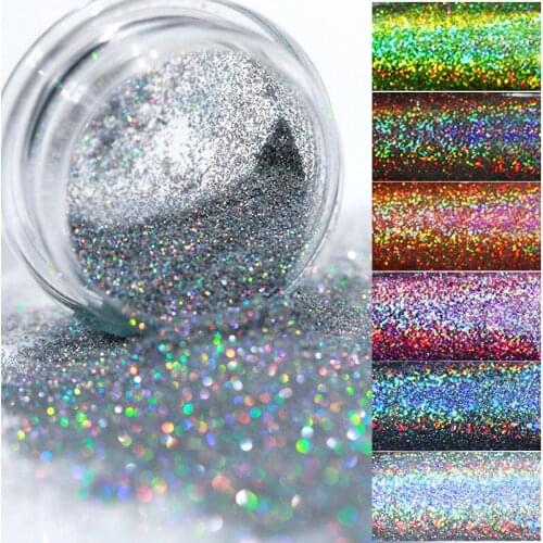 12 Colors Nail Crystal Diamond Powder Rainbow Color Glitter Shiny Pigment Holographic Glass Micro Drill Nails Art Decoration