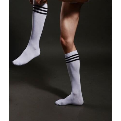 Sexy Mens Spring Summer Middle Tube Socks Stripe Under Knee Length Socks Breathable Sport Socks Gay Male Sexy Clubwear Socks