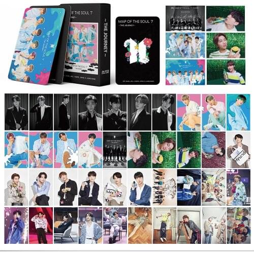 2020 New K-POP Bangtan Boys Lomo Card Photocard Poster Map of The Soul 7 The Journey Card Army JUNG KOOK JIMIN SUGA FANS Gift