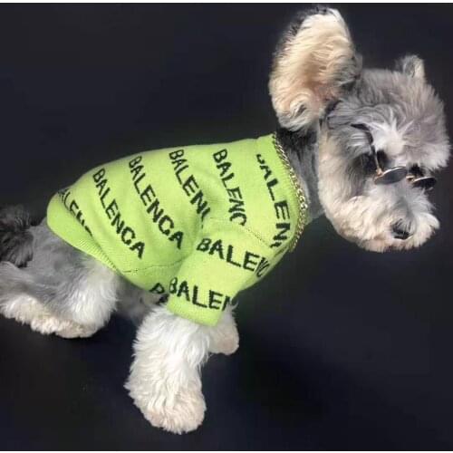 Dog Clothes Spring Pullover Dog Sweater Schnauzer Highland Corgi Fight VIP Cat Tide Brand Pet Clothes Pet supplies