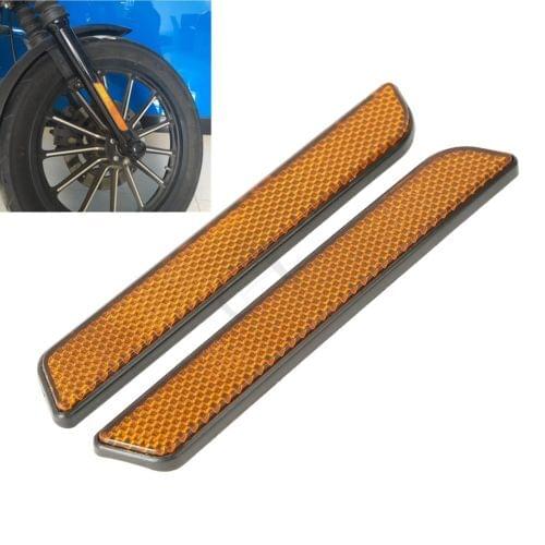 TCMT Front Fork Leg Reflectors Lower Leg For Harley Road King Touring Softail Dyna Fatboy Sportster XL Glide FXD