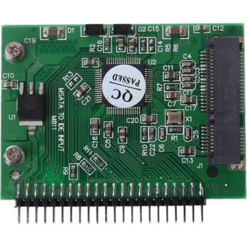 CPDD Durable MSATA SSD Hard Disk to 2.5" 44 Pin IDE Converter Adapter 2.5 Inch IDE HDD for Laptop PC Computer Accessories Kit