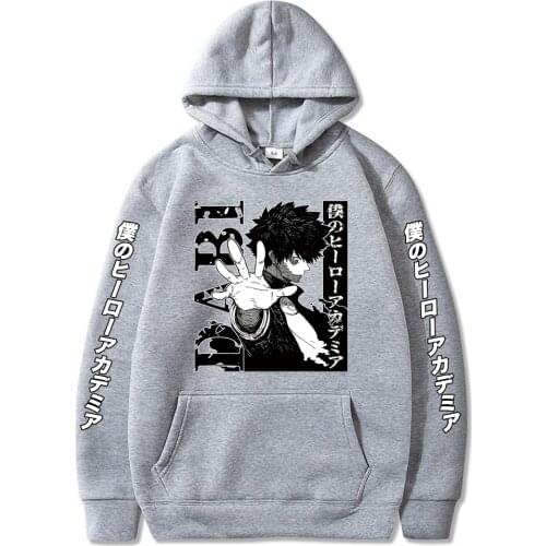 Anime My Hero Academia Graphic Hoodies Men Kawaii Cartoon Boku No Hero Academia Dabi Printed Streetwear Tops Sweatshirts Male