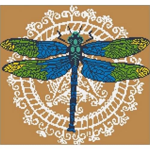 Dragonfly wings patterns Counted Cross Stitch 11CT 14CT 18CT DIY Cross Stitch Kits Embroidery Needlework Sets home decor