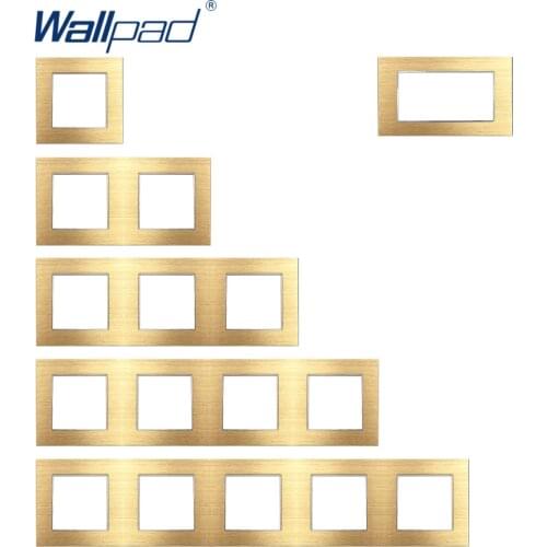 Wallpad Luxury Aluminum Alloy Panel Frame Gold Hotel Panel Vertical and Horizon Frame 1 2 3 4 5 Frames Panel Only
