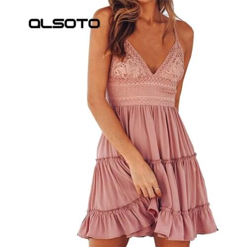 Women Dress 2020 Summer Sexy Off Shoulder Dress Boho Style Short Party Beach Dresses V collar Vestidos de fiesta