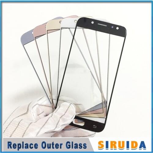 10pcs LCD Front Outer Screen Glass Lens For Samsung J330 J530 J730 J530F J5Pro J7pro 2017 Version Touch Screen Panel Replacement