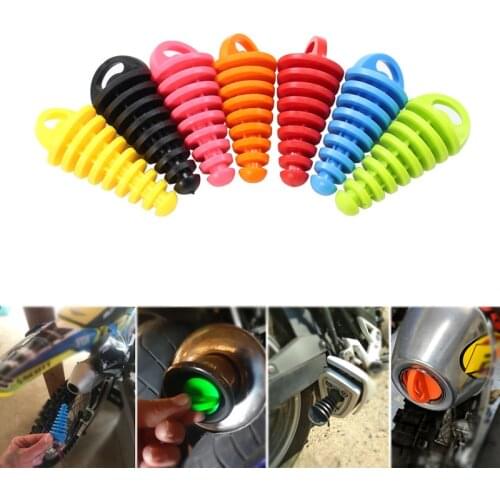 1PC Exhaust Pipe Plug Motorcycle Motocross Tailpipe Rubber Air Bleeder Plug Exhaust Silencer Wash Plug Pipe Protector