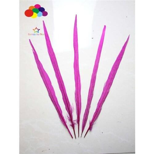 100pcs 16-22inch/40-55cm mountain pheasant feathers faded rose 100% Natural tail for carnival feathers Diy costume mask