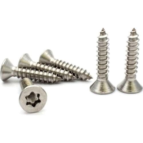 100pcs/lot Stainless steel flat head torx tapping screw M2/2.2 M3/2.9