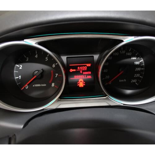 2pcs/set For MITSUBISHI ASX 2011-2015 Stainless Steel Article dashboard decorations