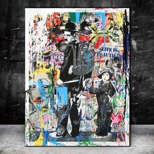 Banksy Street Graffiti Art Love Boy And Girl Canvas Painting Posters Prints Landscape Of London City Wall Picture For Room Decor