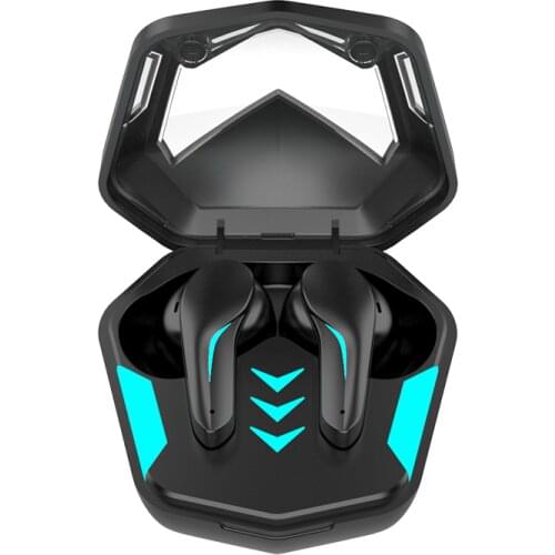 TWS wireless bluetooth 5.1 gaming headset 9D stereo low latency gaming headset waterproof noise-cancelling sports headset