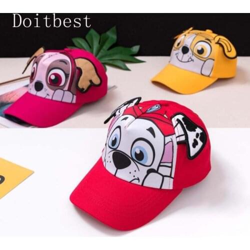 Doitbest 2 to 8 Years old Child Baseball Cap Hip Hop 2019 cartoon dogs kids Sun Hat Boys Girls Caps snapback hats