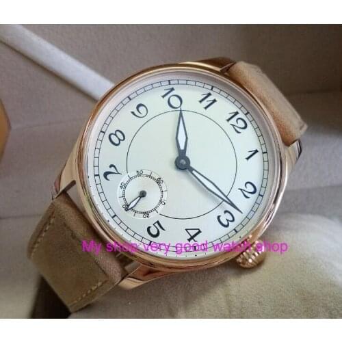 44mm PARNIS white dial Asian 6498/3621 Mechanical Hand Wind movement mens watch Mechanical watches RNM9