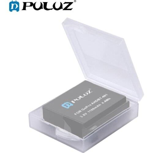 2PCs For Go Pro Accessories Battery AHDBT-401 Hard Plastic Battery Case Protective Storage Box stocker for GoPro HERO 4 HERO4