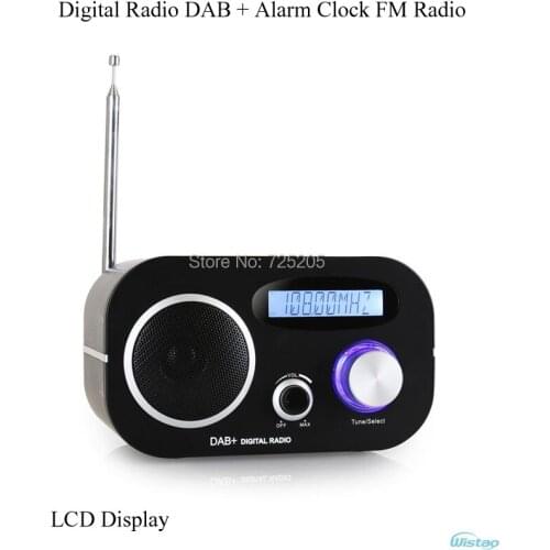 DAB + Digital Radio Alarm Clock FM Radios LCD Display Automatic Search Station Time and Date Display1.5W RMS Free Shipping