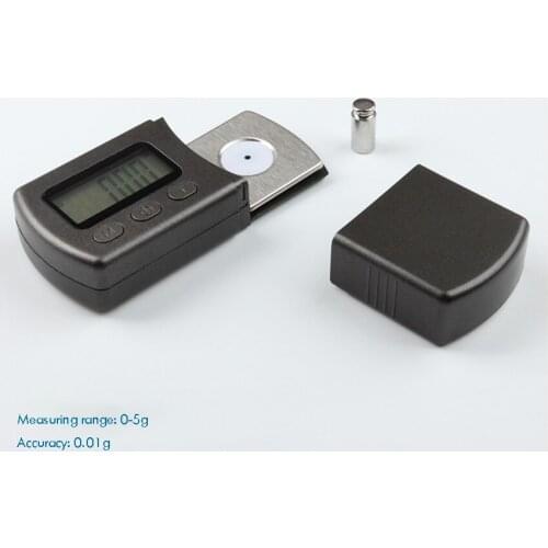 Digital Turntable Stylus Force Scale Gauge with Storage Bag 0.01g/5.00g LCD Display High Precison for LP Vinyl Record Player