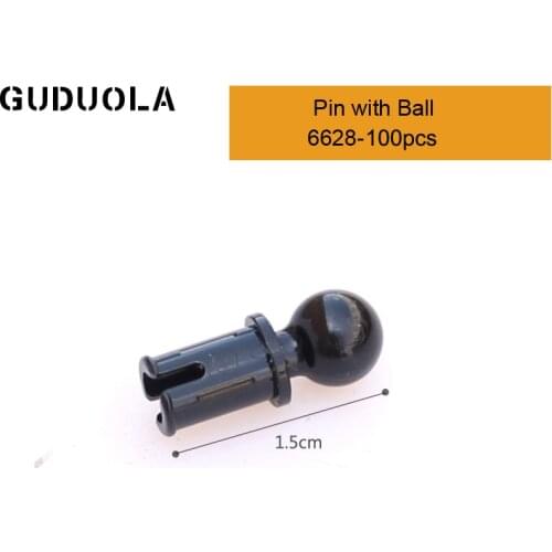 Technic Parts 6628 Technic Pin with Ball MOC Technic Pin/Axle Building Block Assembles Particles Toys 100pcs/lot