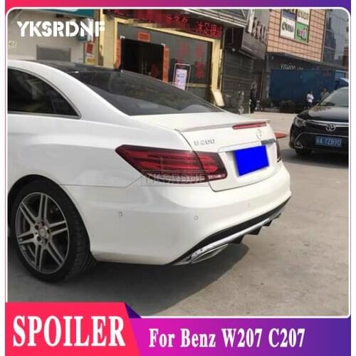 For Mercedes-Benz W207 C207 E 2-door Coupe E250 E350 CDI E500 E550 2010-2016 Carbon Fiber Rear Roof Spoiler Tail Trunk Lid Wing