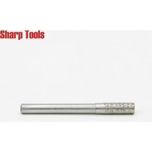 LONG Life 6mm Flat-End Sintered Diamond CNC Milling Tools, 5pcs CNC Cutter Tool Set Router Bits for Cutting Stones Granite Tiles