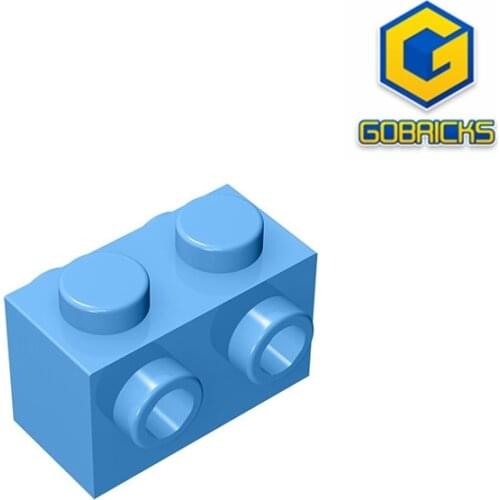 [Gobricks] GDS-648 (No.52107)BRICK 1X2 W. FOUR KNOBS - 1x2 Bricks with connecting bumps on both sides