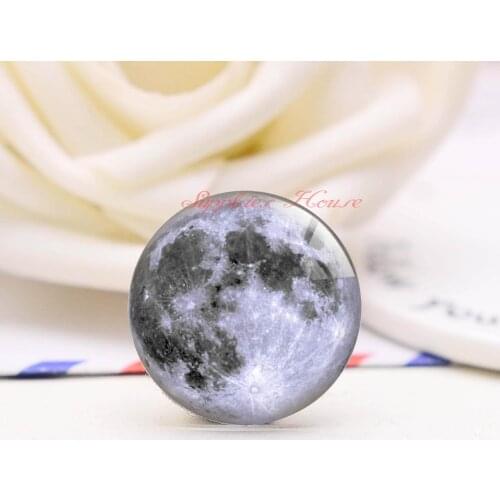 Handmade Round Earth photo glass Cabochons, Jewelry Finding Cameo Pendant Settings, (F008-025)