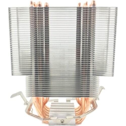 Fanless CPU Cooler 12Cm Fan 6 Copper Heatpipes Fanless Cooling Radiator for LGA 1150/1151/1155/1156/1366/775/2011 AMD
